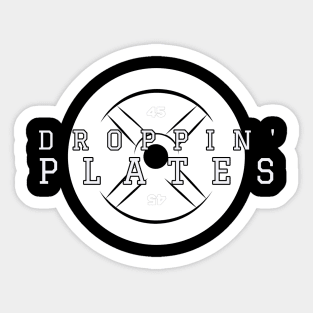 Droppin Plates Gym Graphic Sticker